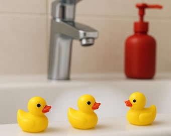 10 Mini-Enten aus Kunststoff – perfekt für Wichtel- oder Elfenstreiche, Kinderbad, Puppenhaus oder kreative Dekoideen, Elf Wichtel