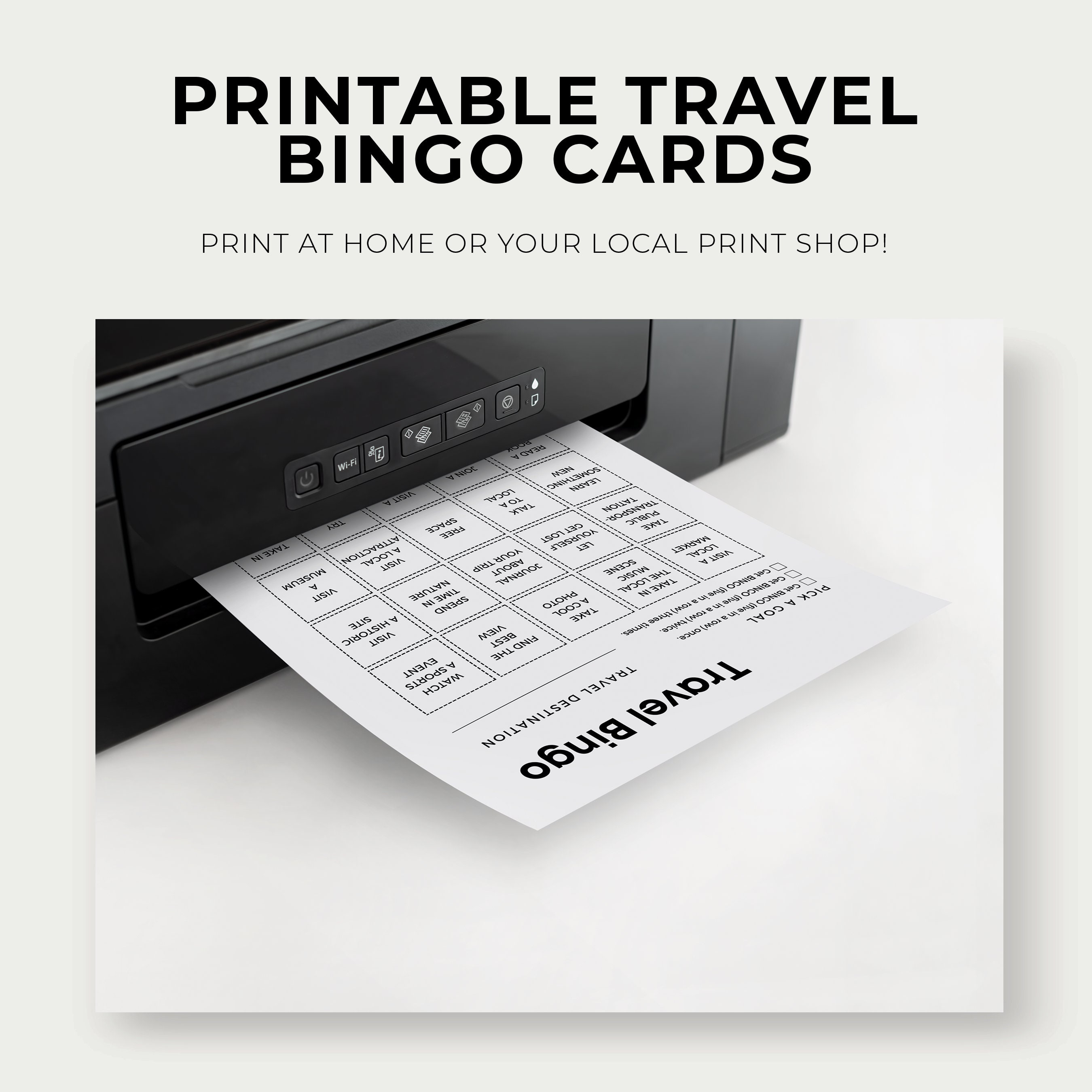 Printable Travel Games, Travel Bingo, Printable Travel Bingo, Travel ...