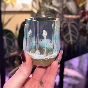 Jarrón pequeño de resina, vaso de almacenamiento de resina, soporte para brochas de maquillaje, vaso para cepillos de dientes, vaso para lápices, vaso para bolígrafos