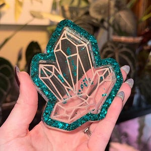 Crystal Cluster Tray - Resin Tray, Jewelry Tray, Jewelry Dish, Catch All Tray, Trinket Tray