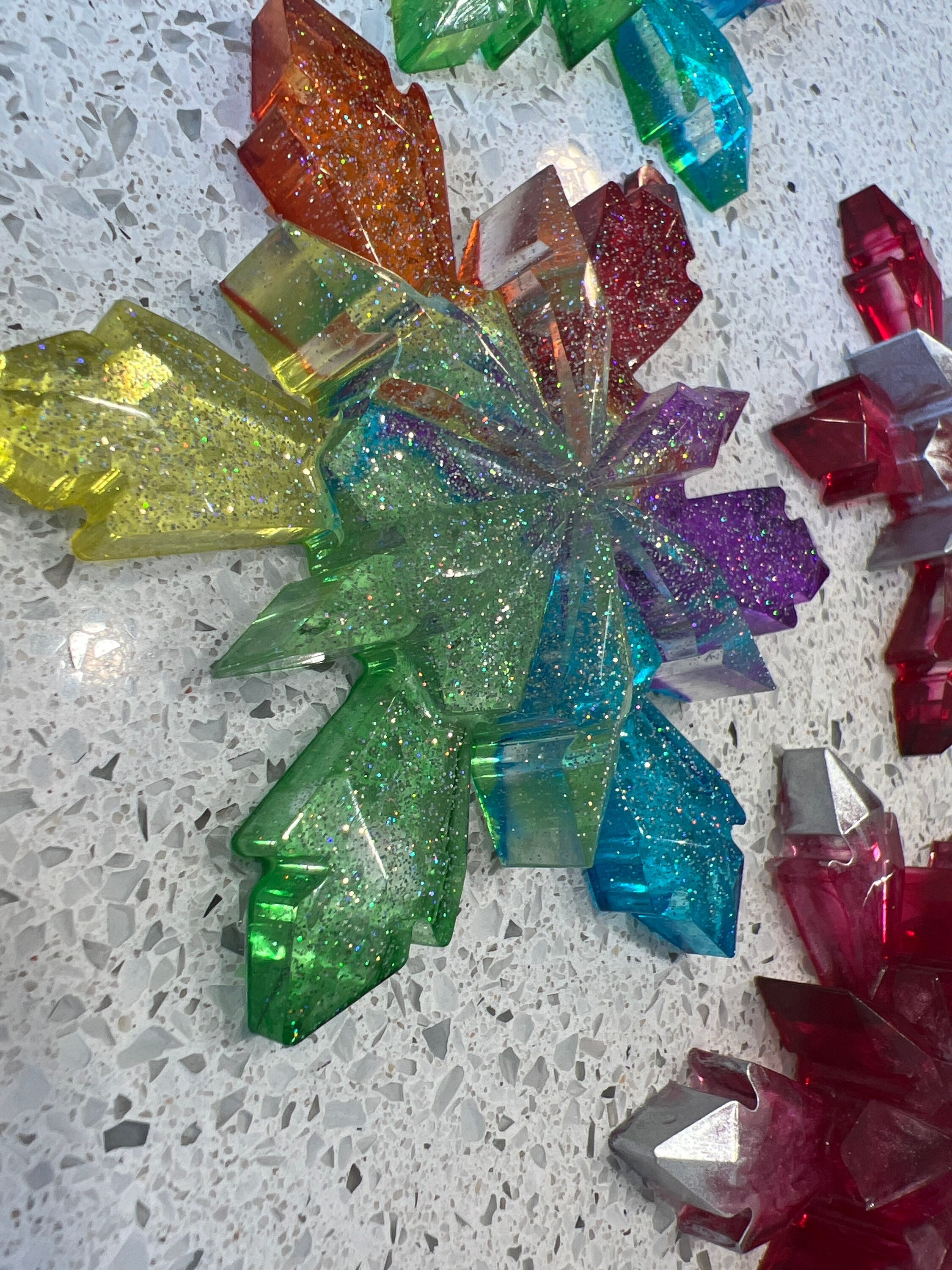 Rainbow Snowflake Charms – The Ornament Girl's Market