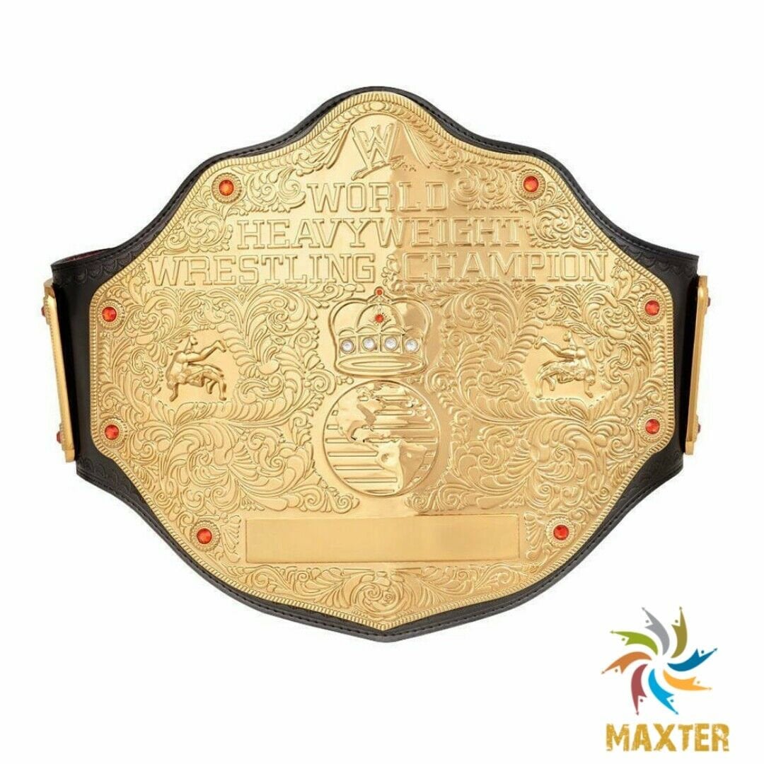 Custom Big Gold Championship Belt - Old School Wwf Wcw WWE Belt