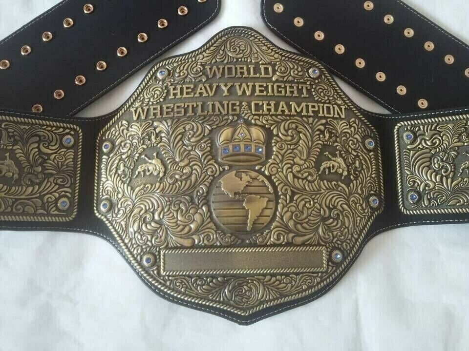 WCW BIG GOLD World Heavyweight Championship Belt Ric Flair Autograph