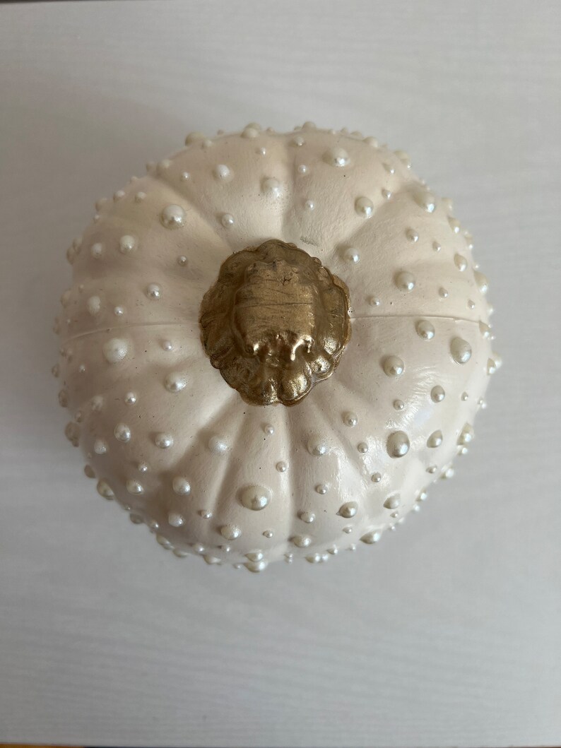 Pearl Pumpkin, Pumpkin Decor, Fall Decor, White Pumpkin, Unique Home