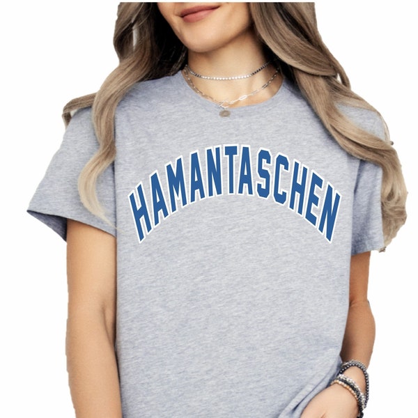 Hamantaschen Jewish Shirt, University Letters, Judaica, Purim T-Shirt, Jewish Holiday, Purim Costume, Jewish Pride, Jewish Gift, Purim Gift