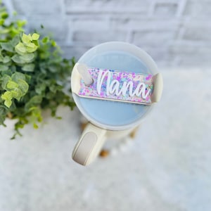 Personalized Tumbler Name Tag, Tumbler Topper, Tumbler, Acrylic Name Plate, Tumbler Name Tag, Tumbler Personalized Name Tag, Cup Name Tag image 4