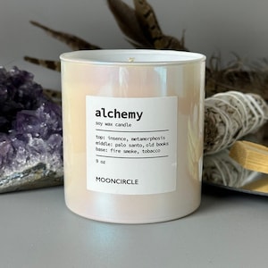 Alchemy Candle | Palo Santo Candle | Incense Tobacco Soy Wax Candle | Transformation Candle | Palo Santo Essential Oil | Nag Champa