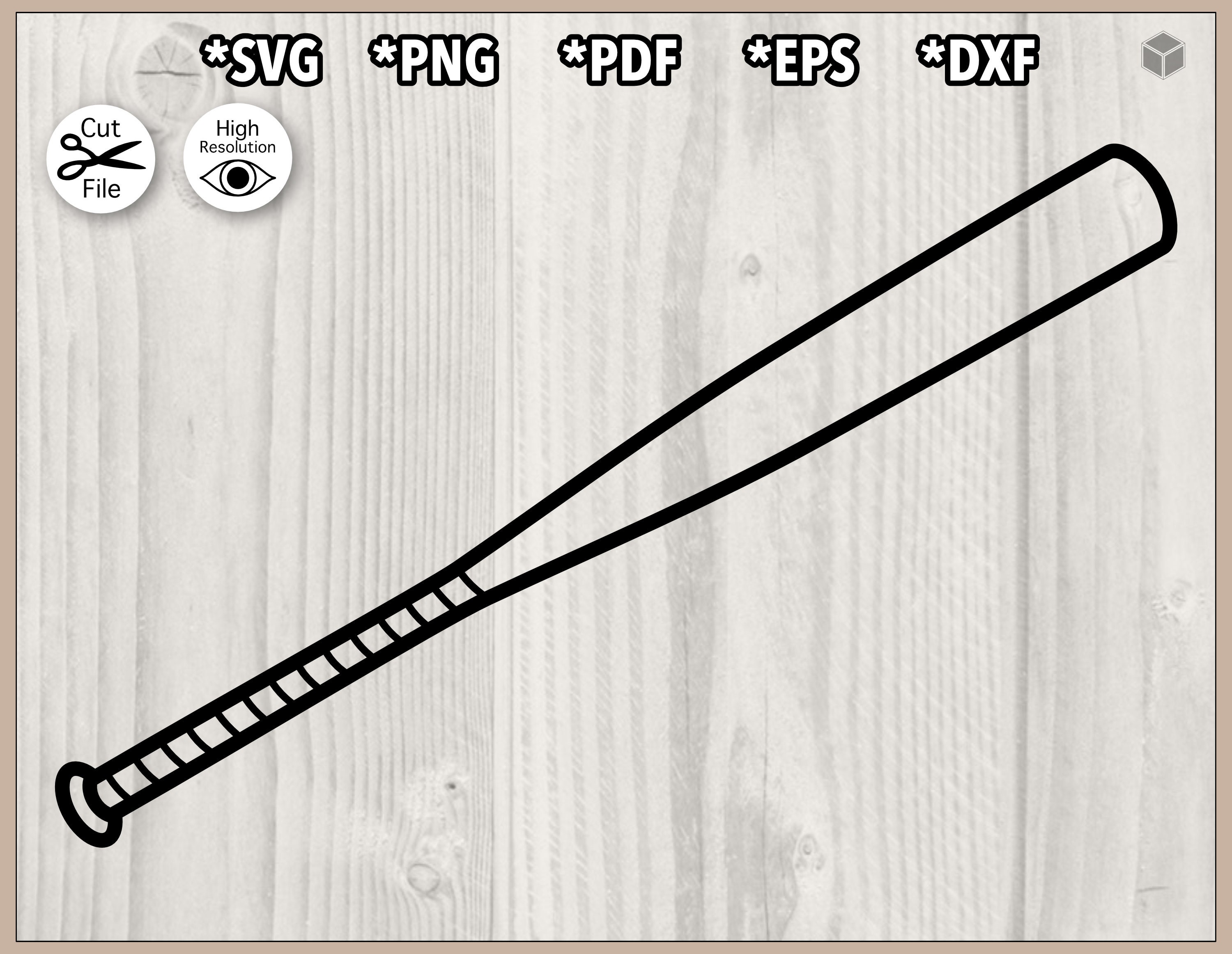 Baseball Bat Outline