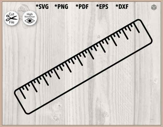 Small Ruler Outline Cut File Svg Png Pdf Dxf Eps for - Etsy Australia