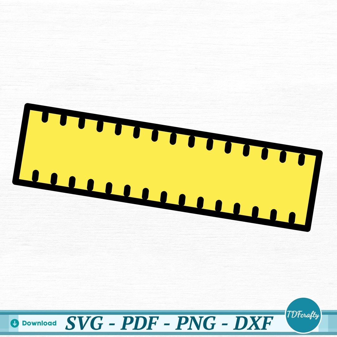 Kids Ruler Svg File Ruler SVG File, Back to School Clipart, Student DXF Craft File ...