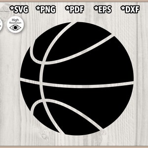 Basketball Silhouette SVG Cut File and tattoo design, dxf, png, eps, pdf