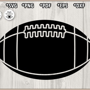 Football Ball Silhouette svg, png, pdf, dxf, eps for cutting machine