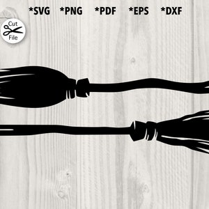Witch Brooms Silhouette svg, png, pdf, dxf, eps