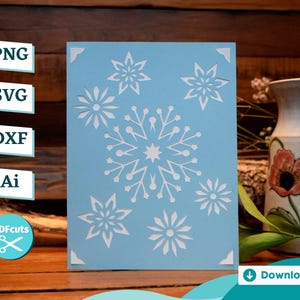 Winter Snowflake Template - Festive Holiday Design