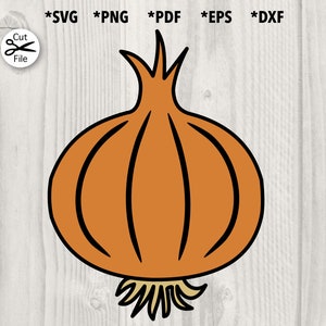 Onion Cut file svg, png, pdf, dxf, eps for cutting machine