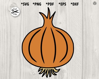 Onion Cut file svg, png, pdf, dxf, eps for cutting machine
