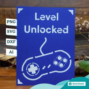 Gaming Geburtstagskarte - Geschenk Vorlage für Gamer Freund
