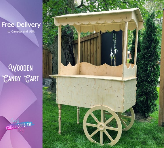 Wooden Sweet Cart Cart With Wheels Adult Wooden Sweet Cart Etsy Australia