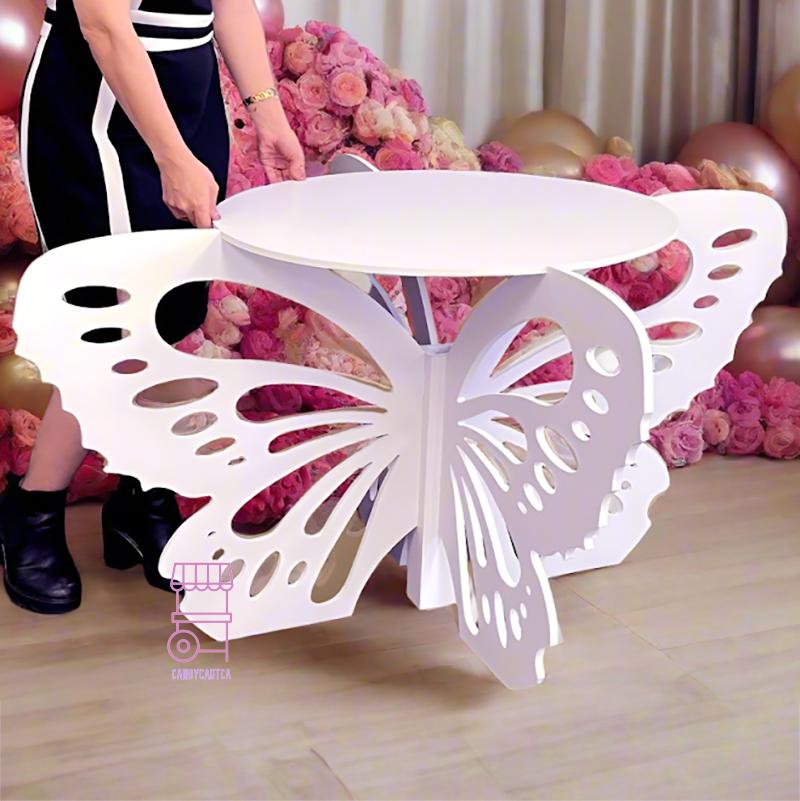 Butterfly Cake Stand Table 4ft | Butterfly Party Decor for