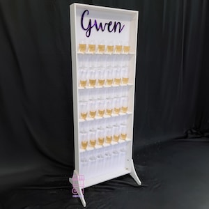 Champagne Wall, Drink Wall | White PVC Glass holder | Wedding decorations | Treat Wall