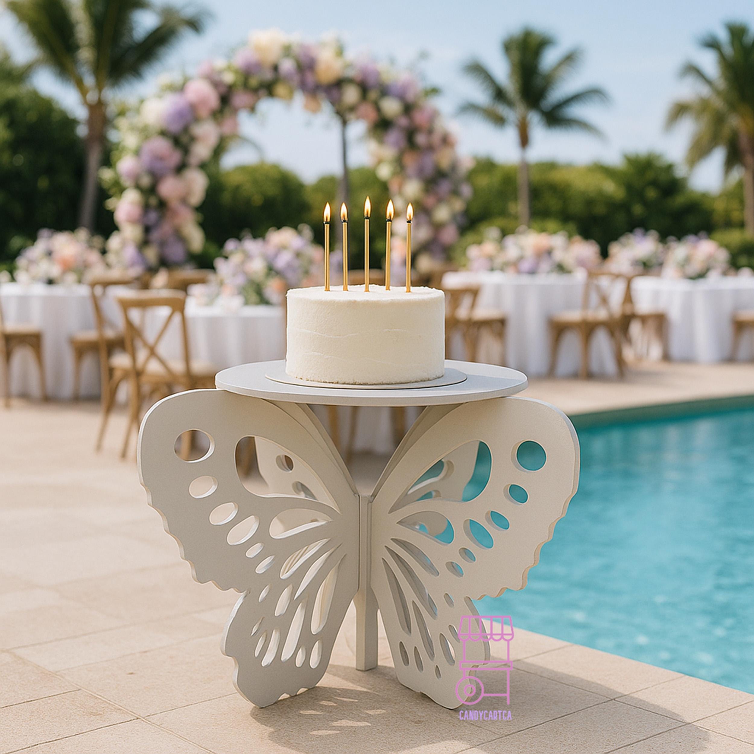 Buy Butterfly Cake Stand Table 4ft | Butterfly Party Decor for