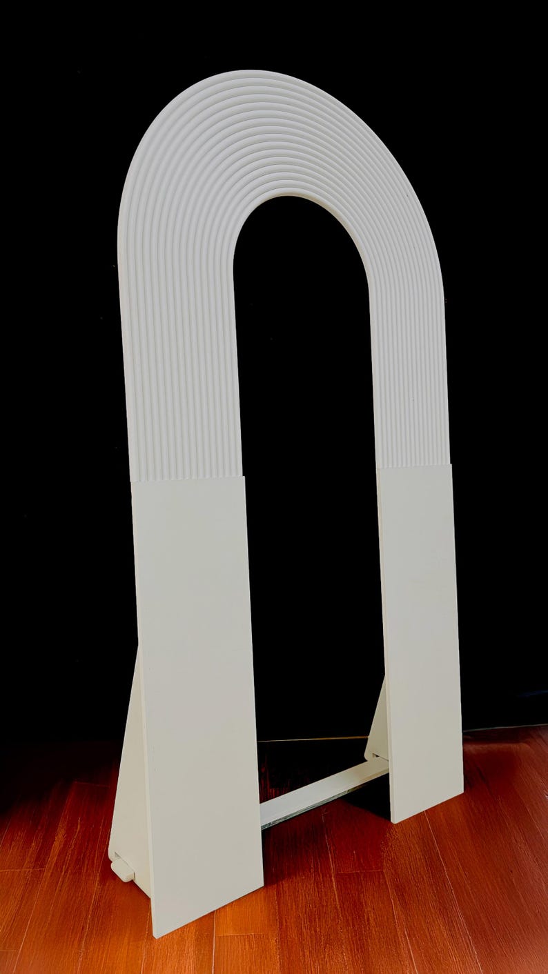 Full Ripple Backdrop Open Ripple Backdrop for Birthday and Wedding Parties, Grooved Arch for ...