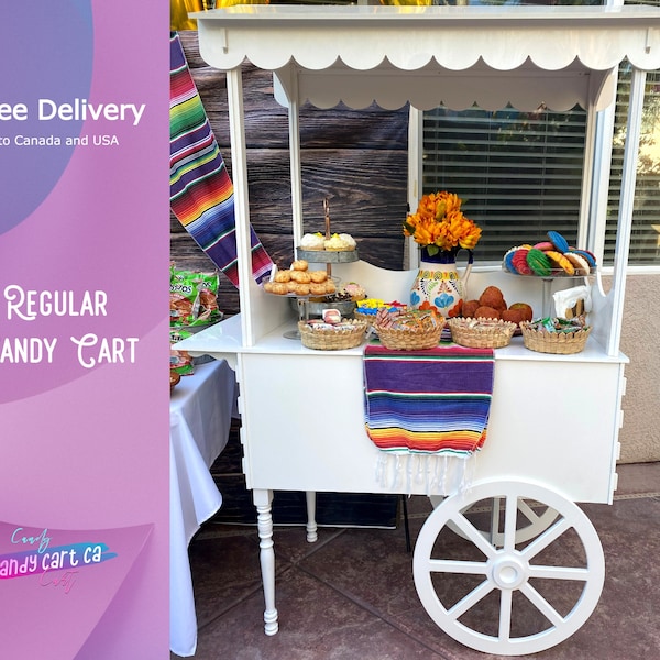 Sweet Cart on decorative wheels| Candy Cart | adult sweet cart | Cake stand, mini Bar | Party Decor | Wedding decorations | Wedding idea