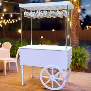 Champagne Cart, Mini drink bar, Party Decor | Wedding decorations | Wedding idea