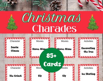 Christmas Charades Game | Printable Holiday Family Fun (PDF)