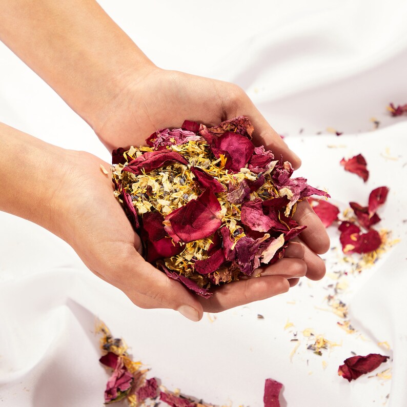 Flora&bloom Biodegradable Confettidried Flowers for 24 Guests Etsy