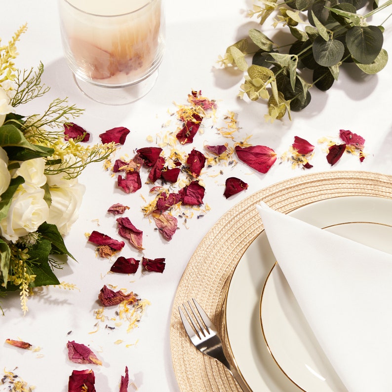 Flora&bloom Biodegradable Confettidried Flowers for 24 Guests Etsy