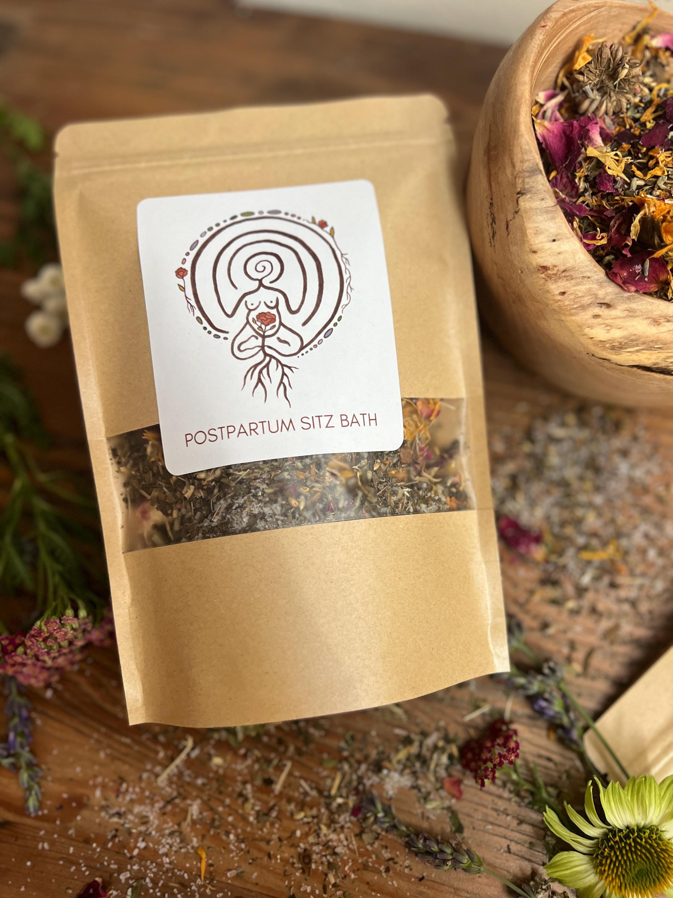 Postpartum Sitz Bath Herbal Bath Soak Padsicle Blend Postpartum Healing ...