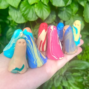 Clay Ghost Figurine