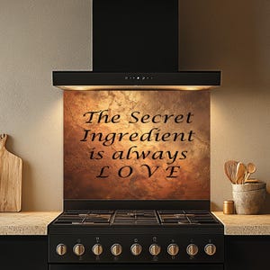 Tempered Glass Backsplash, Written Glass Backsplash, Kitchen Backsplash Behind Stove, Glass Backsplash for Kitchen, Stove Backsplash