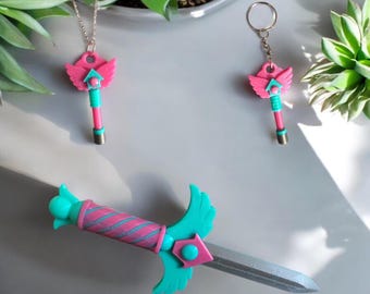 Key & Dagger "El Juego del Calamar: El Escondite" – Set inspirado, impreso en 3D – Accesorios decorativos para fans de los K-Dramas de suspense
