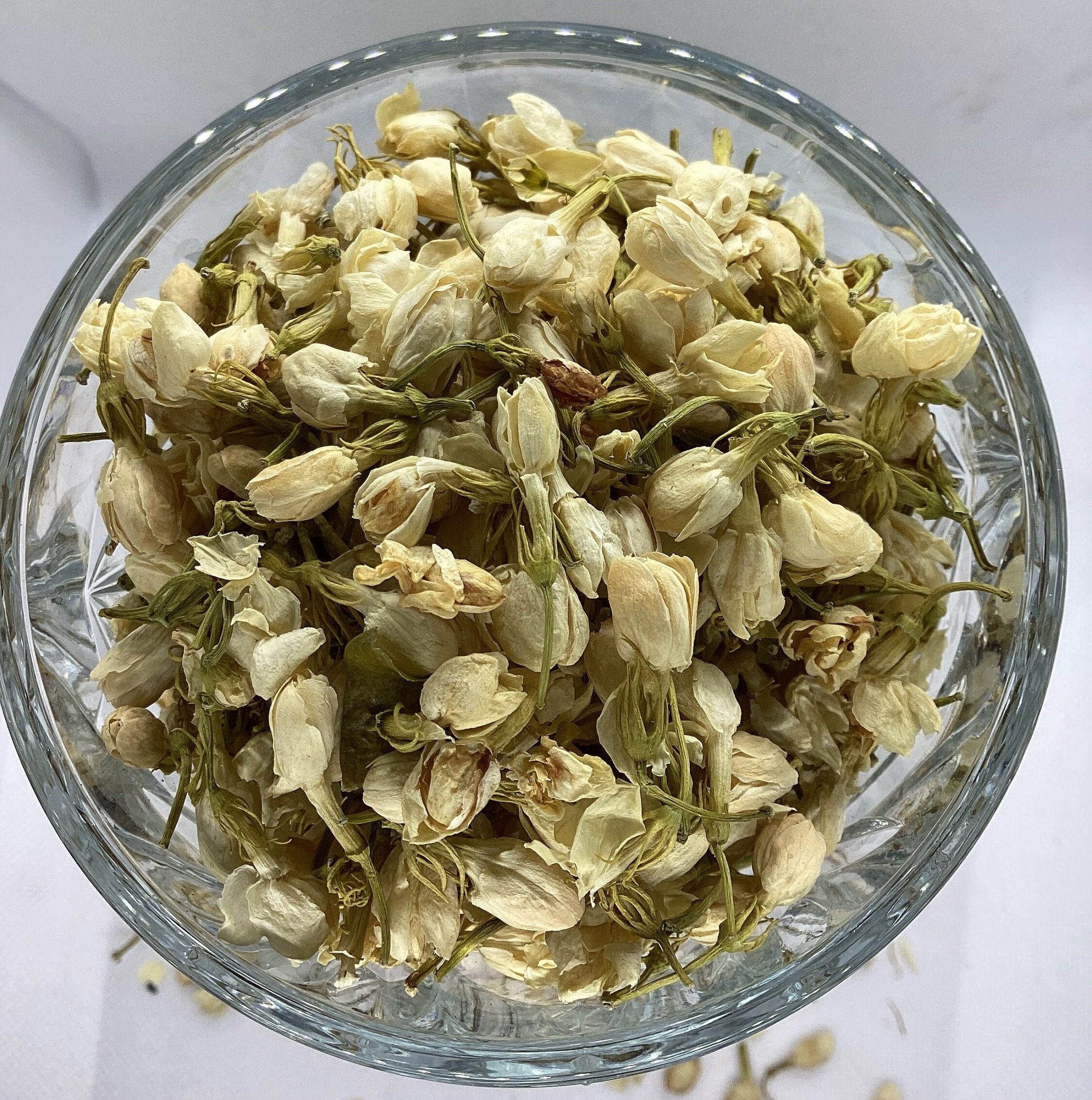 CoolCrafts Dried Jasmine Flowers Culinary Jasmine Buds Dried Flowers for  Tea, Baking, Crafting - 2 OZ