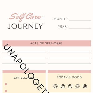 Self Care Journey Journal