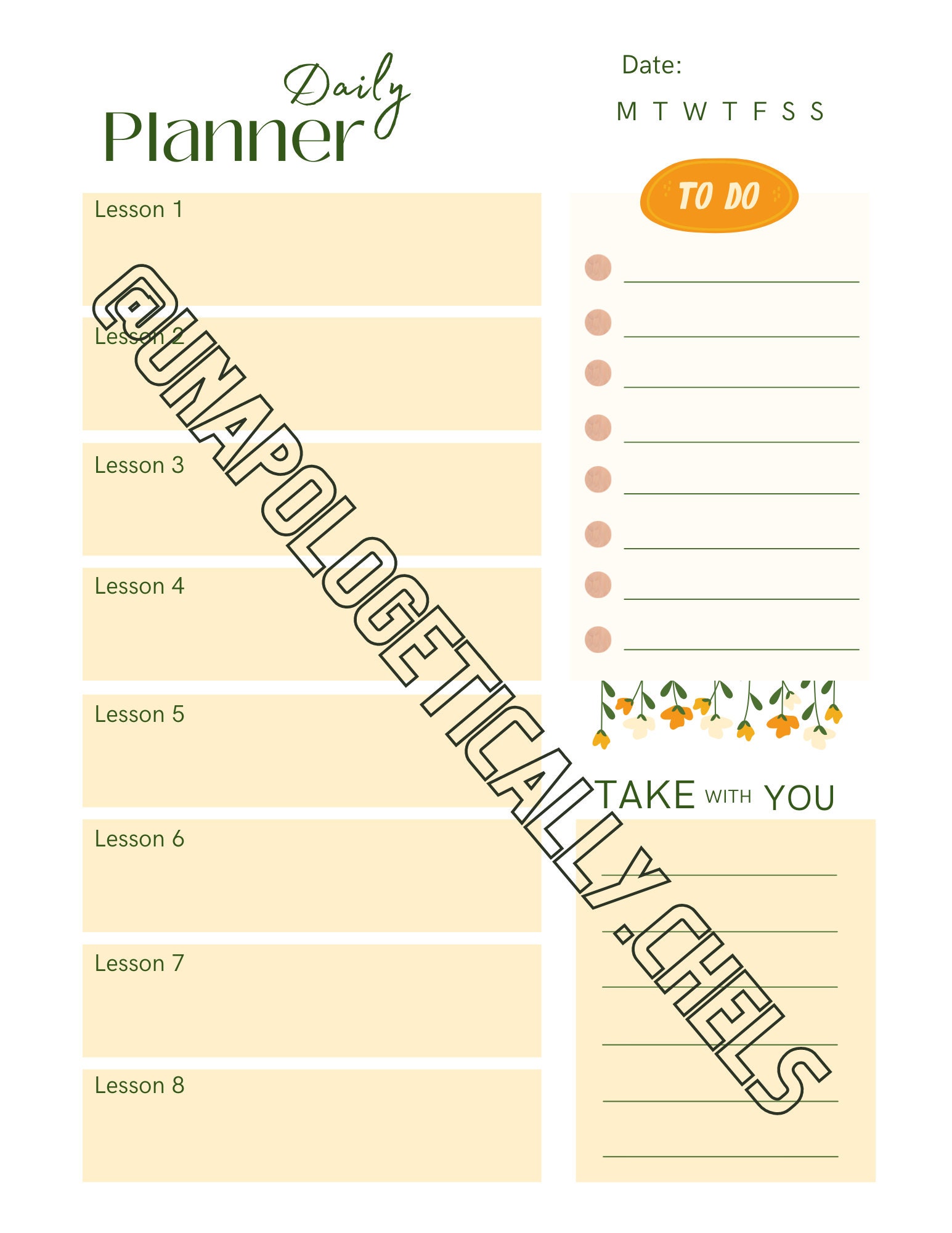 Daily Planner Digital Download - Etsy