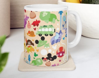 Disney Parks Mug, 11oz ceramic custom Mug, Mickey Mouse and friends mugs