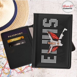 Elvis Passport Cover, Elvis Presley Fans in Concert, Black White and Red fame