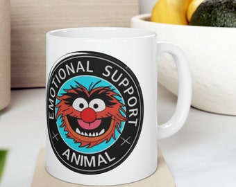 Animal The Muppets Mug, Animal Emotional Support 11oz Ceramic Custom Mug, Coffee Lovers gifts for Friends