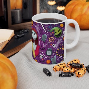 Disney The Night Before Christmas 11oz Mug Halloween mug Jack Skellington and Sally image 6