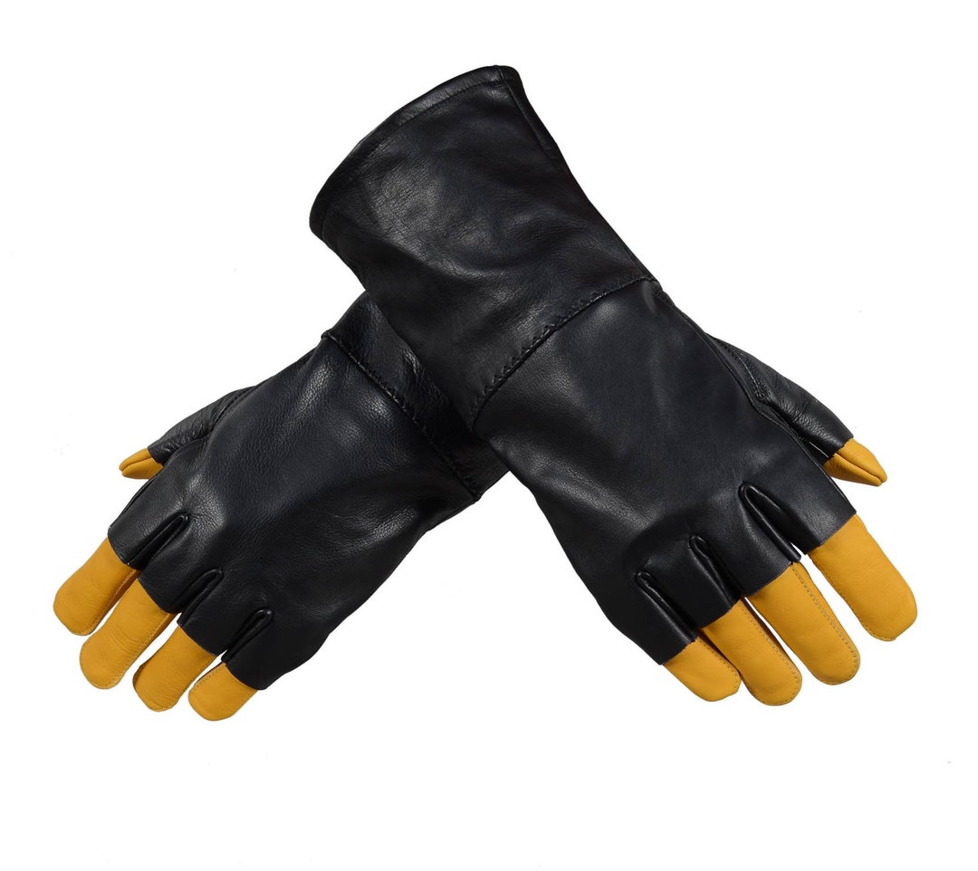 Din Djarin Inspired Leather Glove Etsy