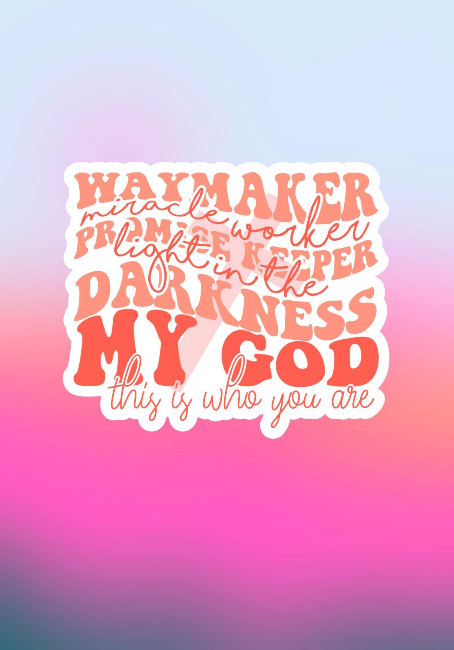 Way Maker A Key Waymaker Sticker - Etsy