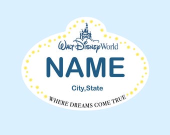 Cast Member Name Tag Sticker