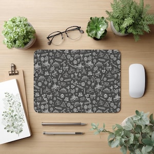 Black Theme Park Mouse Pad