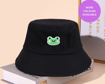 Frog Bucket Hat | Albert The Frog Bucket Hat | Couples Bucket Hat | Cute Bucket Hat | Bucket Hat Gift For Her | Y2K Bucket Hat | Summer Hat