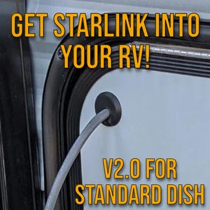 Cable Passthrough for Starlink, Ethernet, Coax, etc. Use with RVs, sheds, houses, etc.
