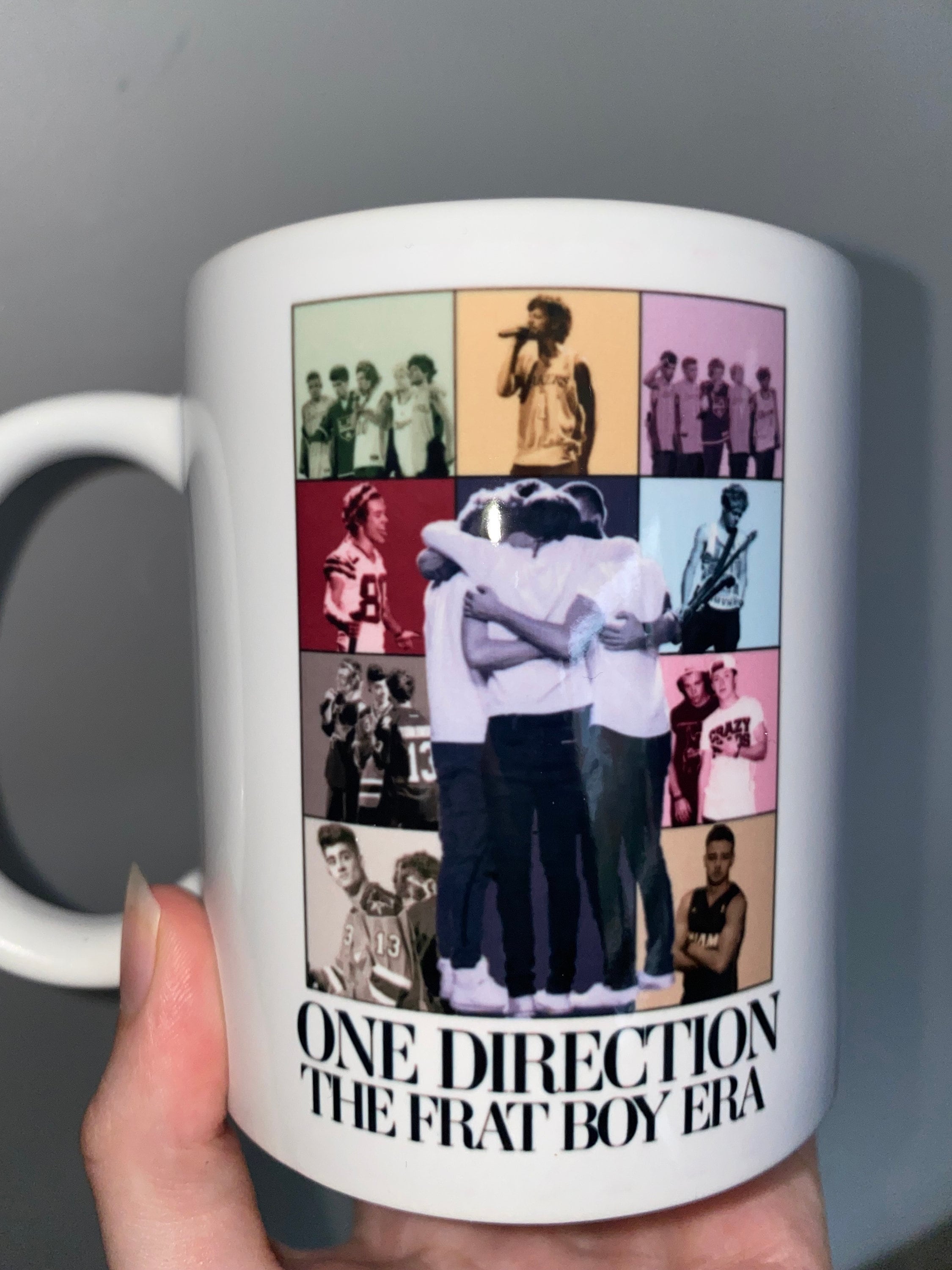 One Direction Tea Travel Mug Stone Blue