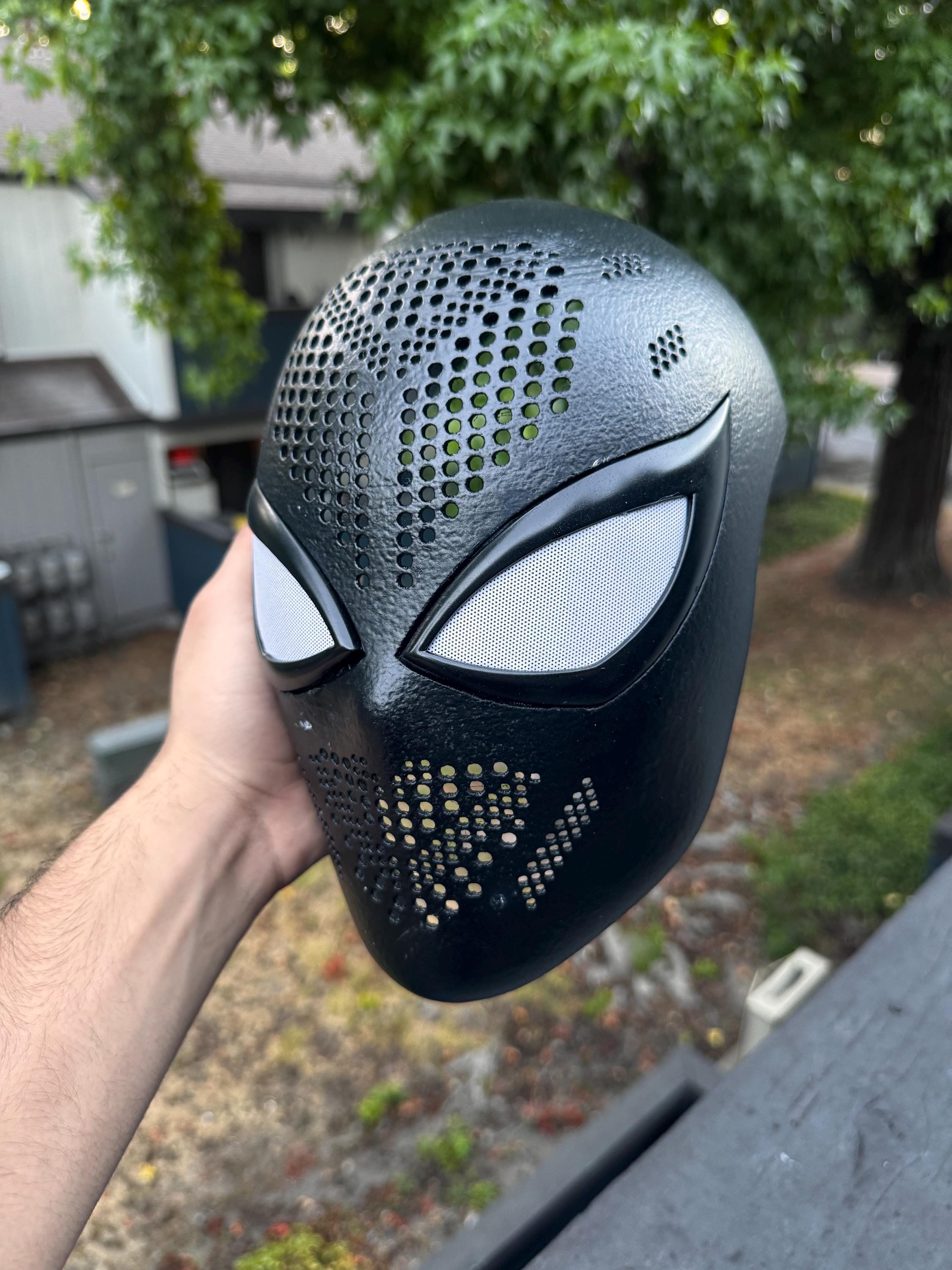 Spider-Manフェイスシェル メッシュレンズ付き (tjackfx) Spiderman face shell - Etsy 日本